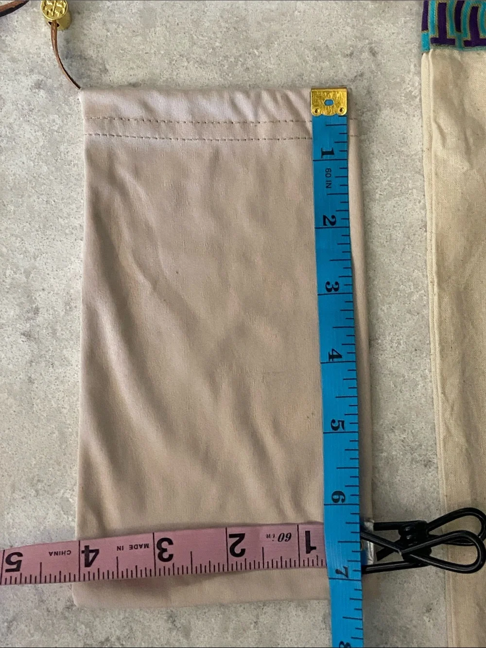 Tory Burch Dust Bag and 2 soft sunglass protective bags.